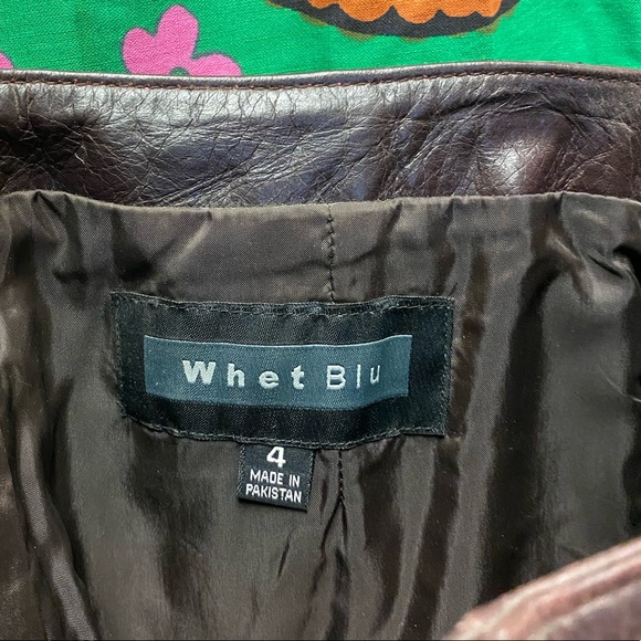 Whet Blu 100% Leather Pants OxBlood Women’s size 4 - Picture 6 of 8